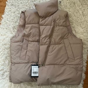 Beige Puffer Vest